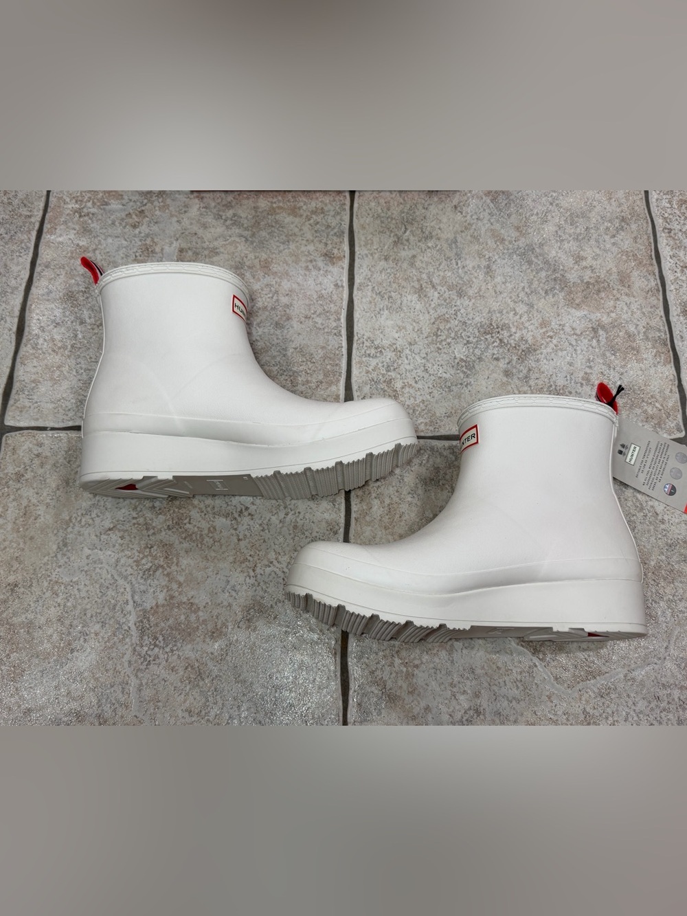 Hunter Play Short Faux Shearling Line Waterproof Rain Boots Size 11 USA - Picture 5 of 14